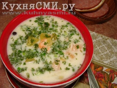 Финский сливочный суп с форелью